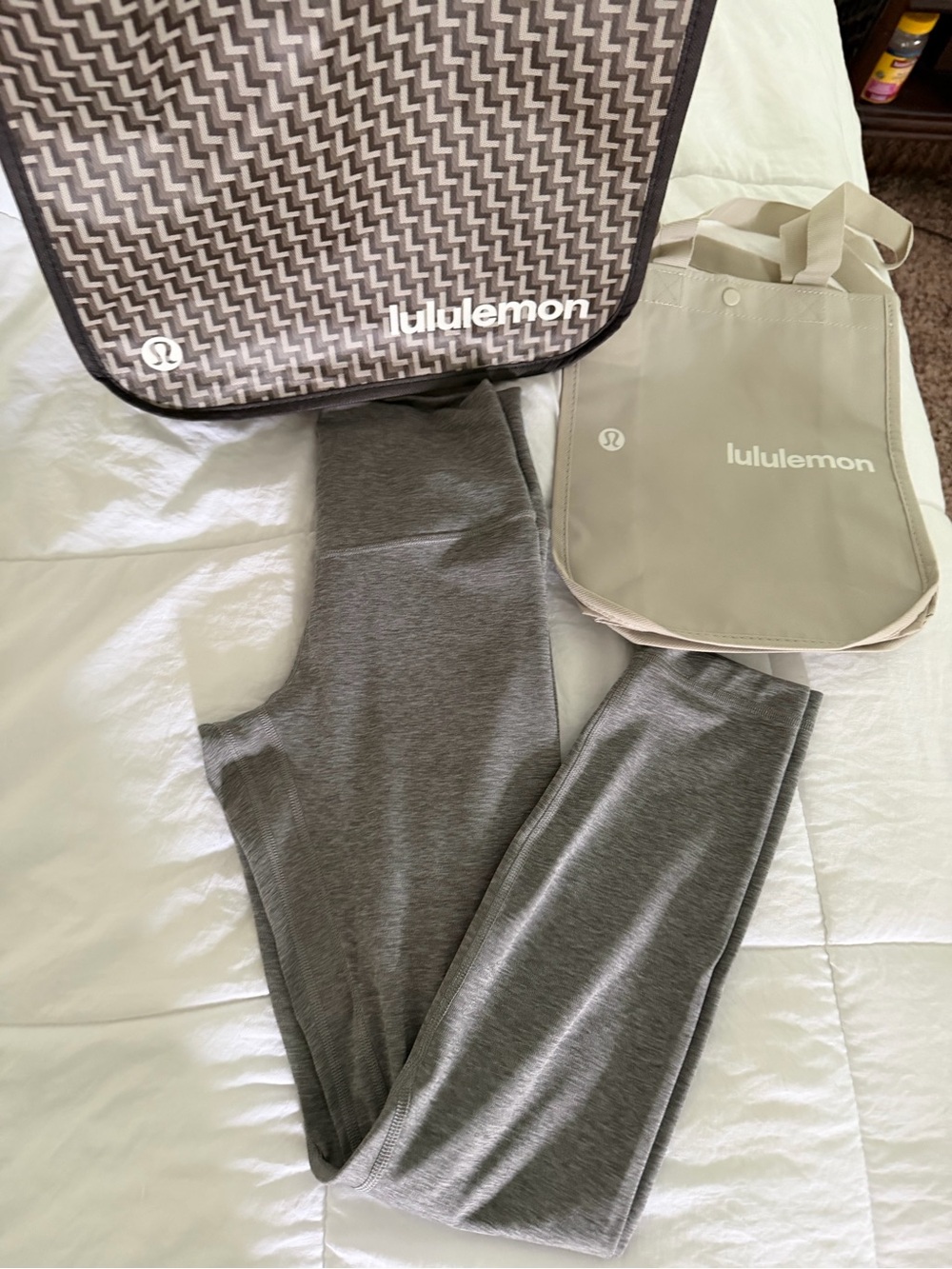 NWT & Bag Lululemon Heather  Gray Align HR Pant 25"